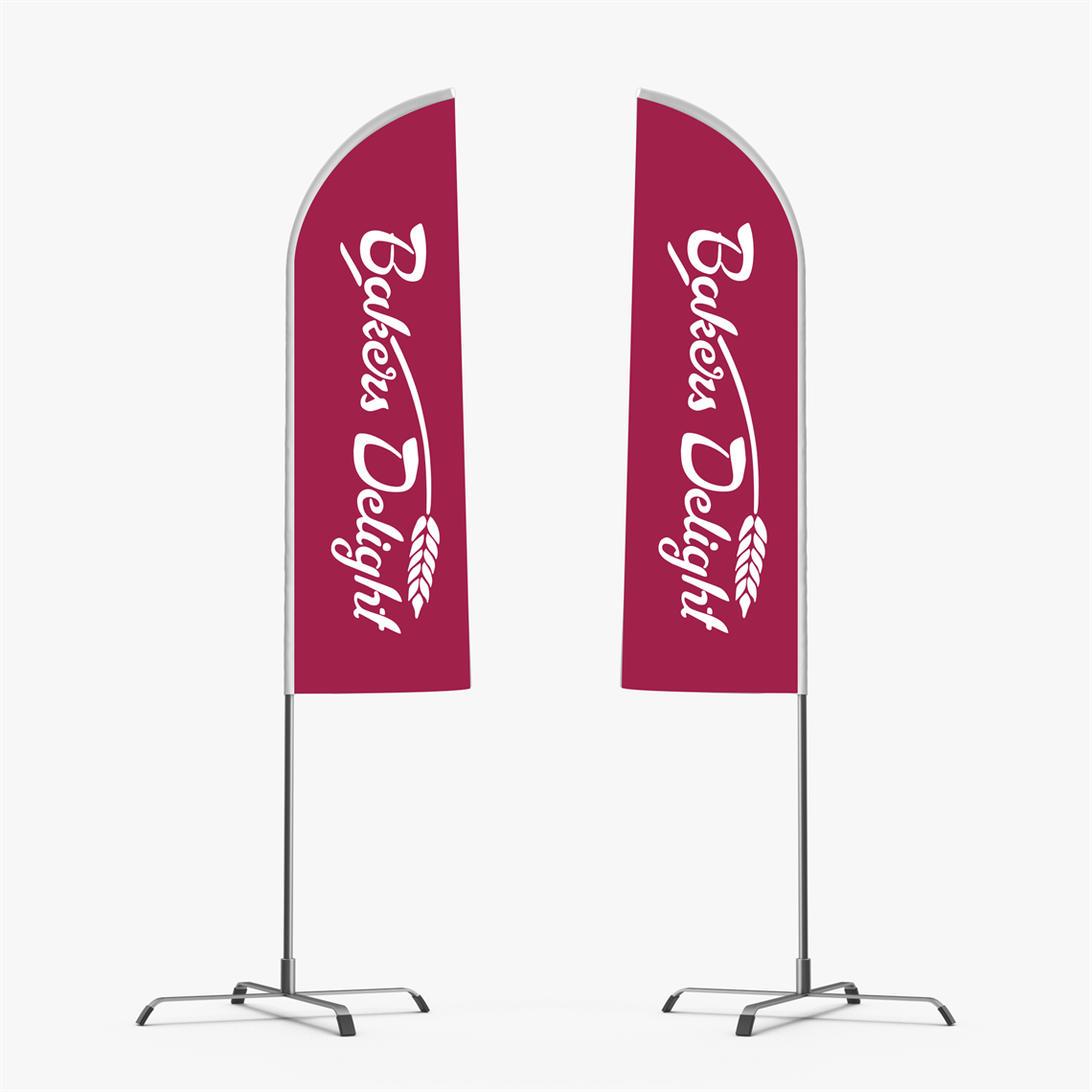 Show details for Custom Double Sided Feather Flag