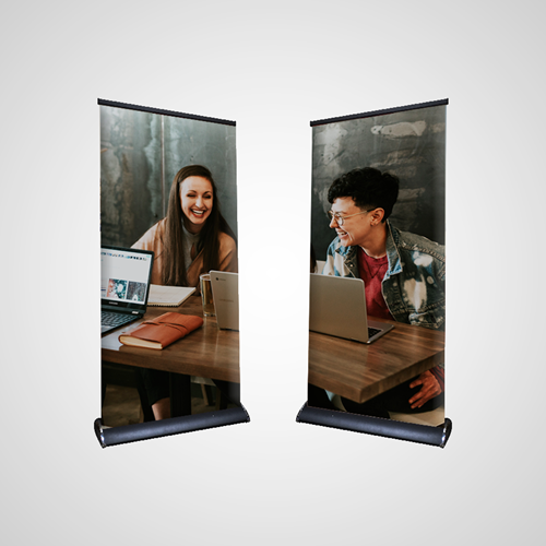 Show details for Double Sided Premium Pull Up Banner